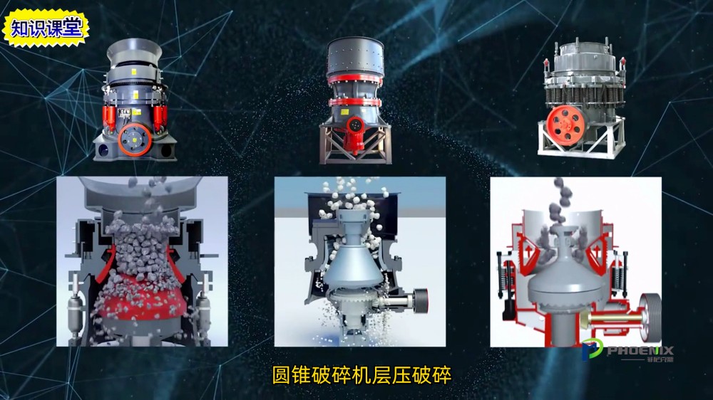 圆锥破碎机层压破碎
